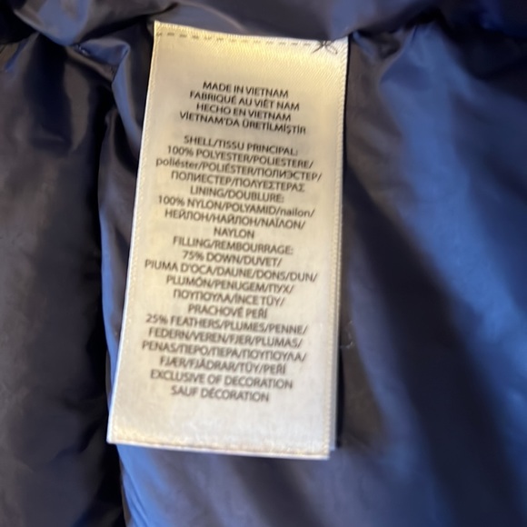 Polo Ralph Lauren's warm down filled padded jacket in dark navy. - Picture 6 of 7